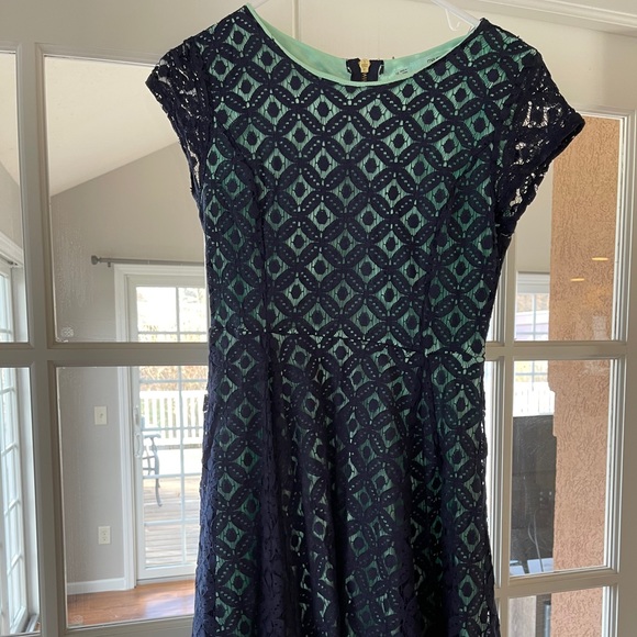 Blue and mint lace dress - Picture 3 of 3
